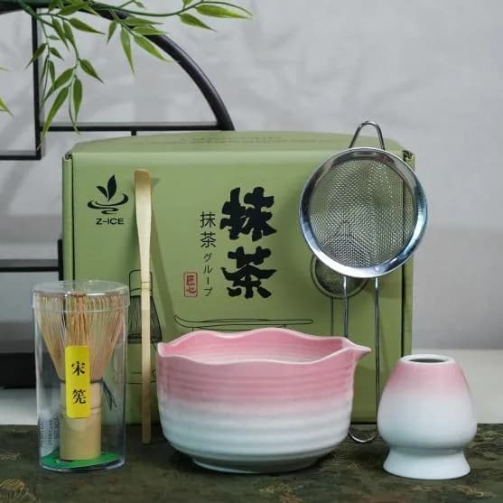 Matcha hediye seti — lotus kase