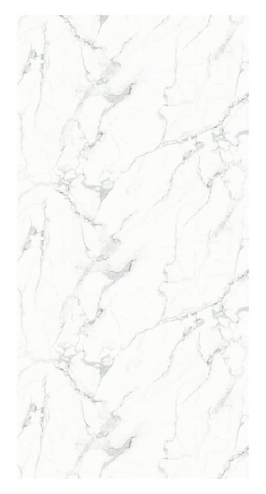 Mermer desenli folyo ML1209-2 — beyaz, ince gri damar