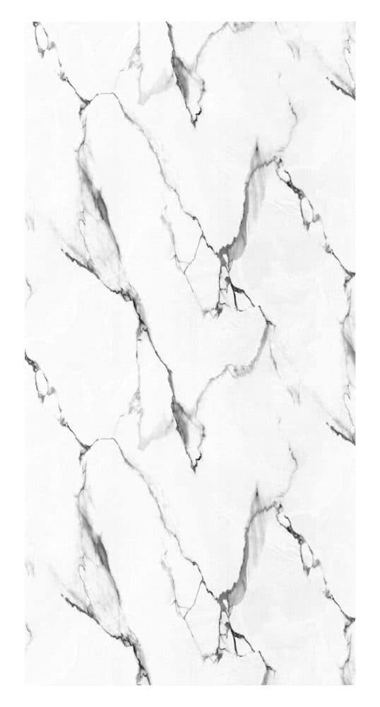 Mermer desenli folyo ML1275-1 — Statuario, beyaz, gri damar