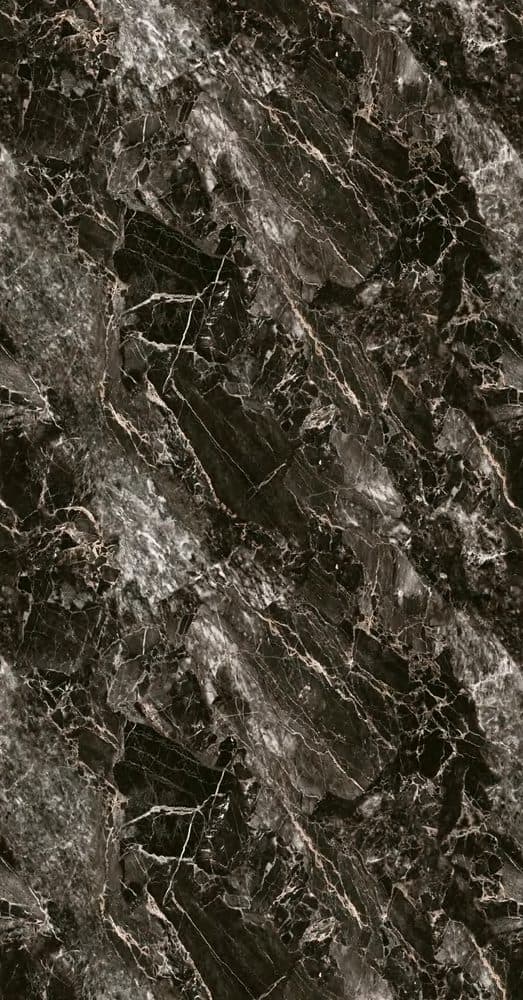 Mermer desenli folyo ML1286 — antrasit, alacalı