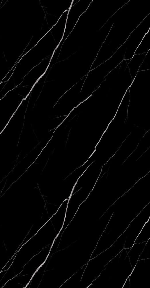 Mermer desenli folyo ML3002 — Nero Marquina, siyah, beyaz damar