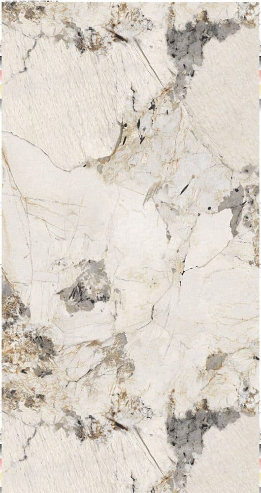 Mermer desenli folyo ML9004B — krem, belirgin gri damar