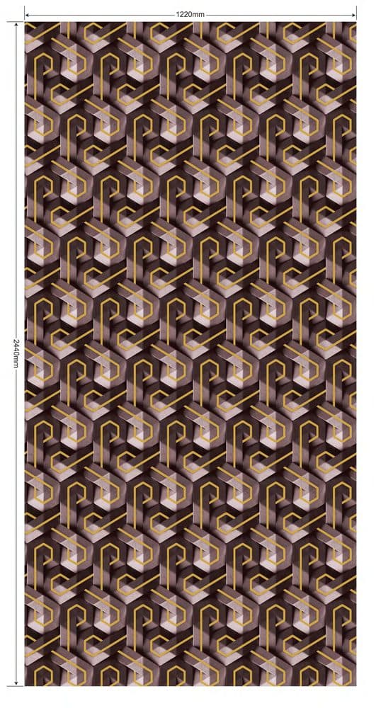 Altın desenli folyo MT9000-G — desen, bronz, küp