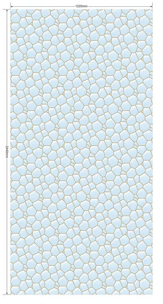 Altın desenli folyo MT9005-G — desen, açık mavi, kabarcık