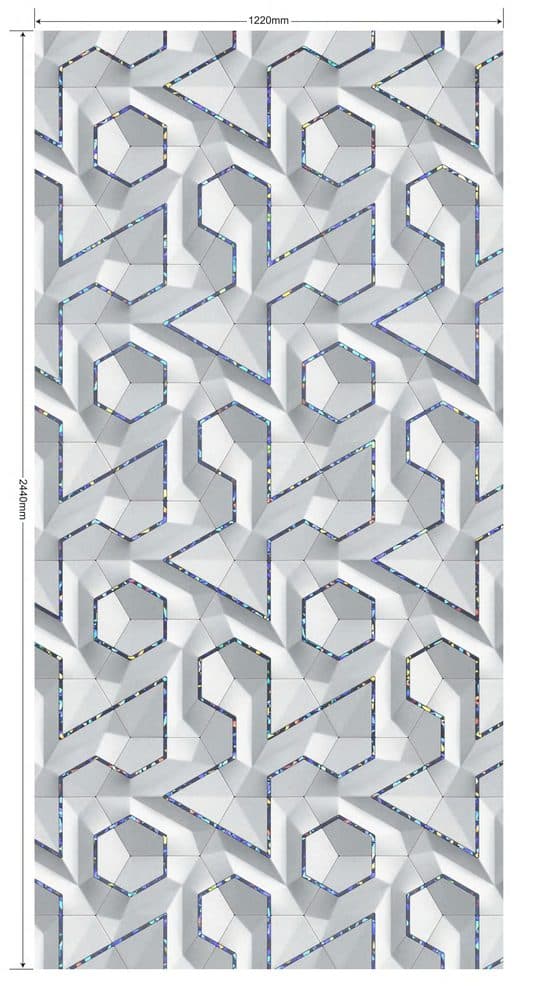 Altın desenli folyo MT9006-L — desen, açık gri, kafes