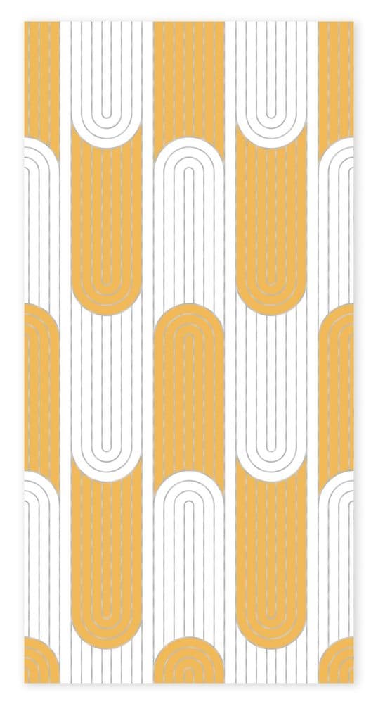 Altın desenli folyo MT9068-Y — desen, kehribar ve beyaz, art deco