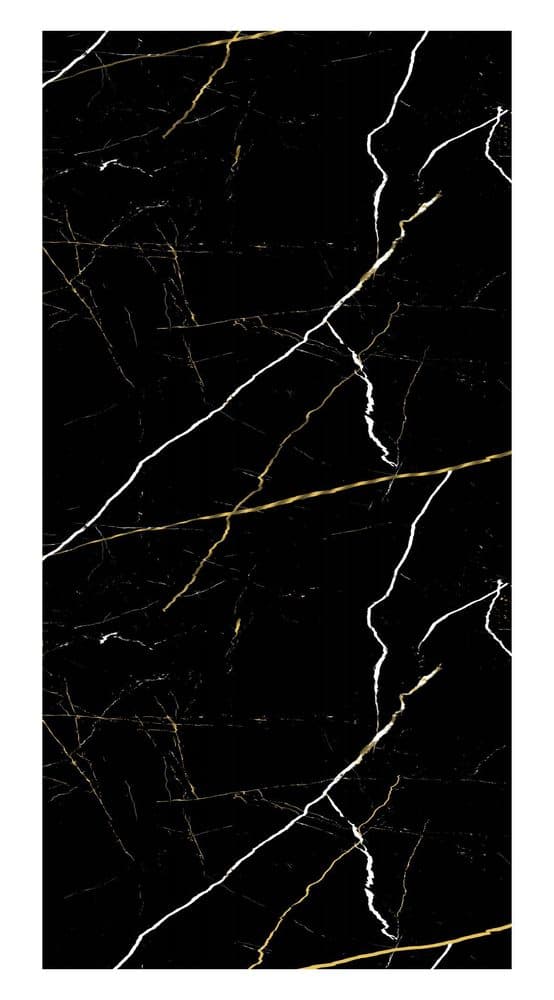 Altın desenli folyo MT9109-1-G — Nero Marquina, siyah, altın ve beyaz damar